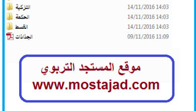 جذاذات التربية الإسلامية المستوى الثالث PDF و Word