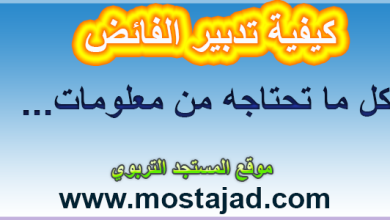 كيفية تدبير الفائض ...كل ما تحتاجه من معلومات