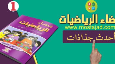 جذاذات فضاء الرياضيات المستوى الأول PDF