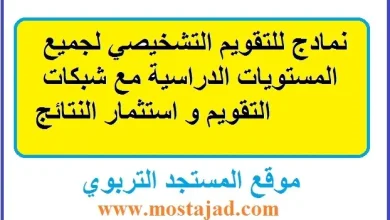 روائز التقويم التشخيصي لجميع المستويات